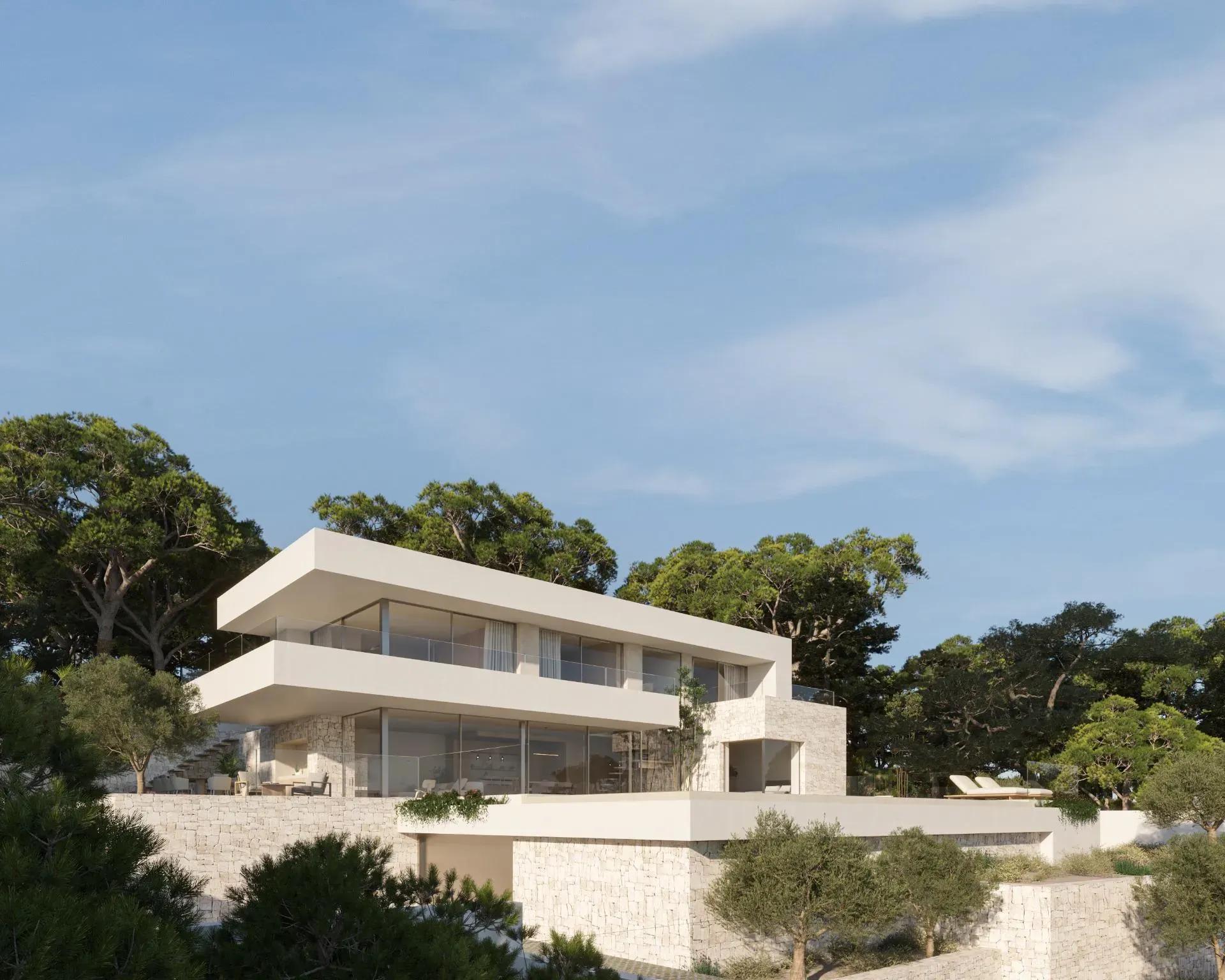 Villa de luxe avec vue panoramique sur la mer à Moraira